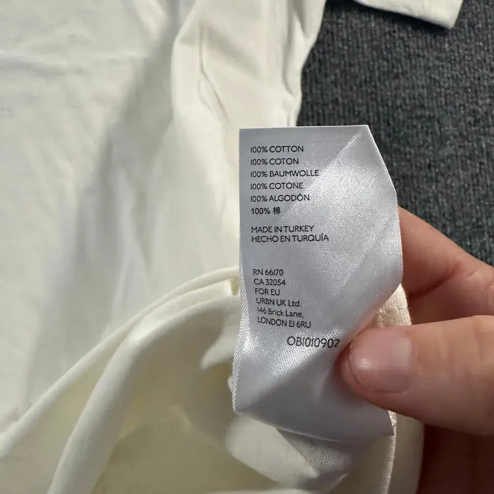 Urban Outfitters Men's Alien Mock Neck T-Shirt Unisex Unique Y2K Festival Top S - Picture 8 of 8